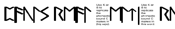 Pauls Real Celtic Rune font preview
